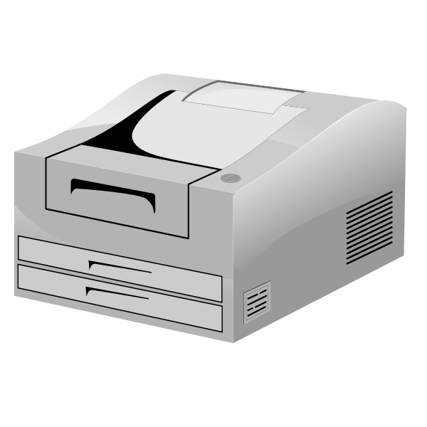 SVG Laser Printer ln vector image