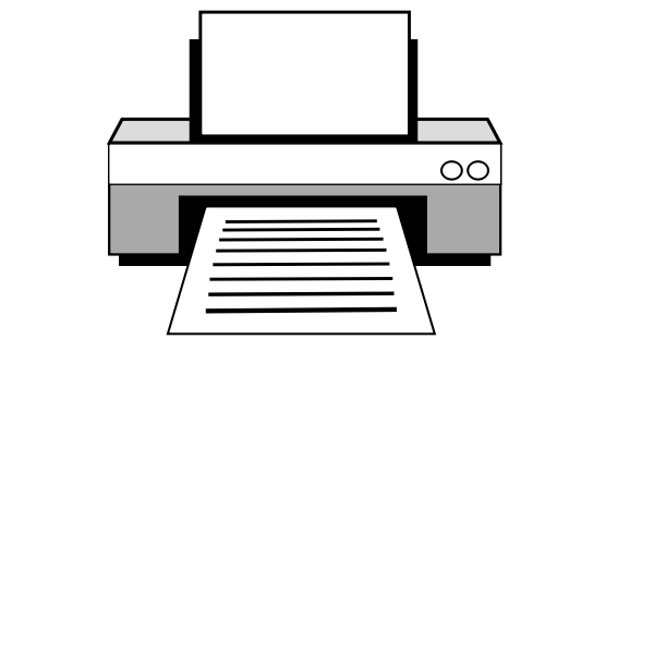 SVG Laser printer vector image