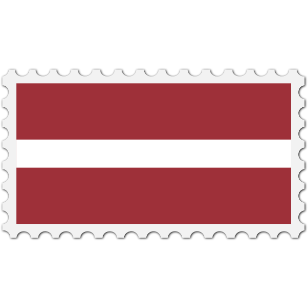 SVG Latvia flag stamp