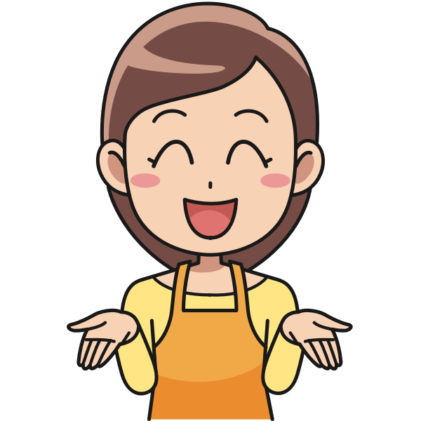 SVG Laughing apron woman