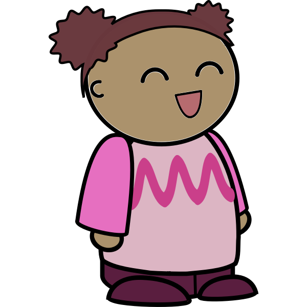 SVG Laughing baby girl
