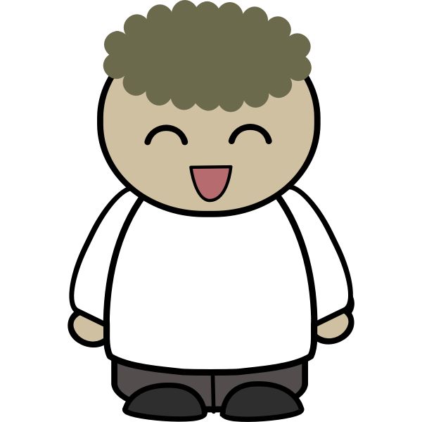 SVG Laughing boy