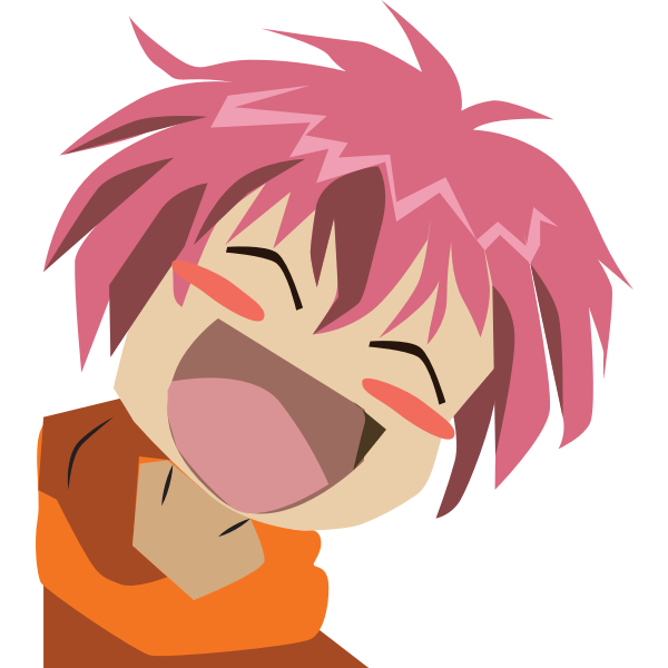 SVG Laughing boy image