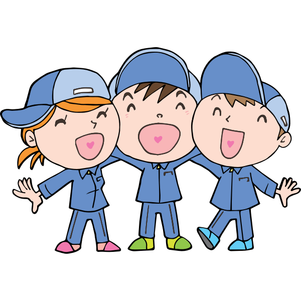 SVG Laughing children cartoon style