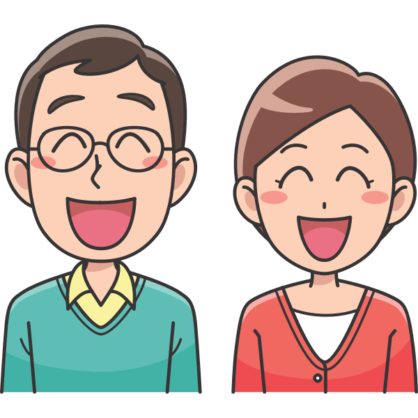 SVG Laughing couple