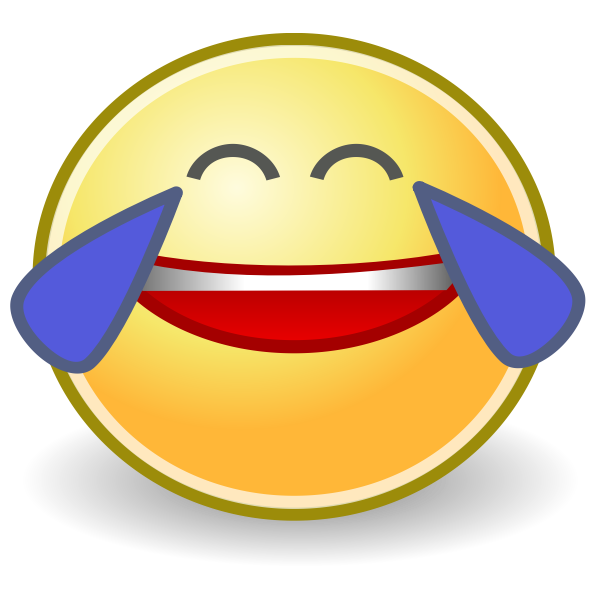 SVG Laughing-crying face