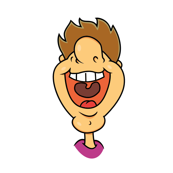 SVG Laughing guy image