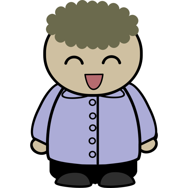 SVG Laughing kid