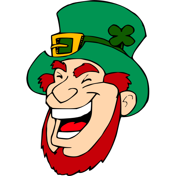 SVG Laughing leprechaun