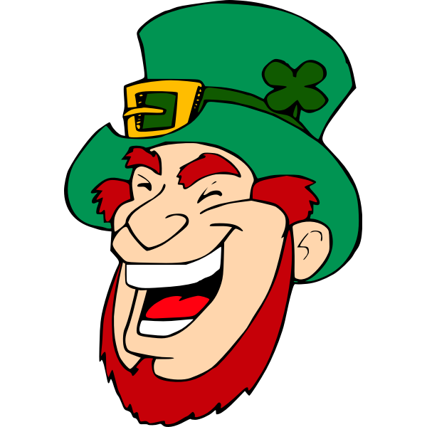 SVG Laughing leprechaun