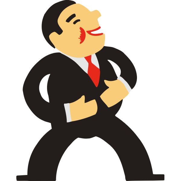 SVG Laughing man image