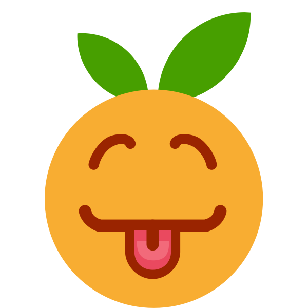 SVG Laughing orange