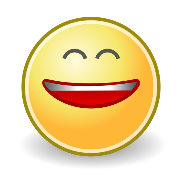 SVG Laughing smiley face icon vector image
