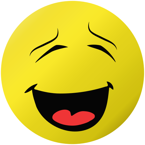 SVG Laughing smiley vector image