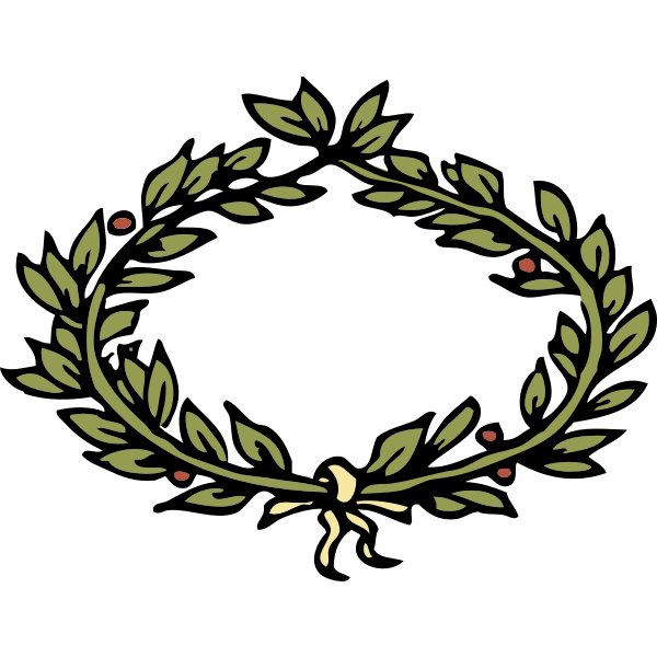 SVG laurel crown