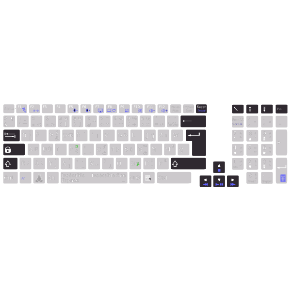 SVG Layout editor with bpo keyboard Asus K93SM