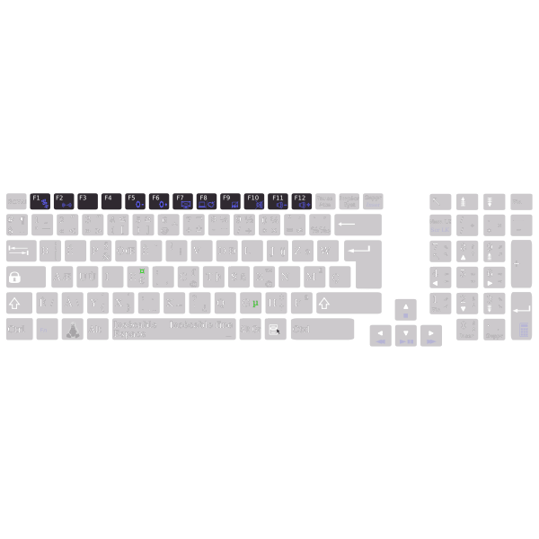 SVG Layout general keys functions with bpo keyboard Asus K93SM