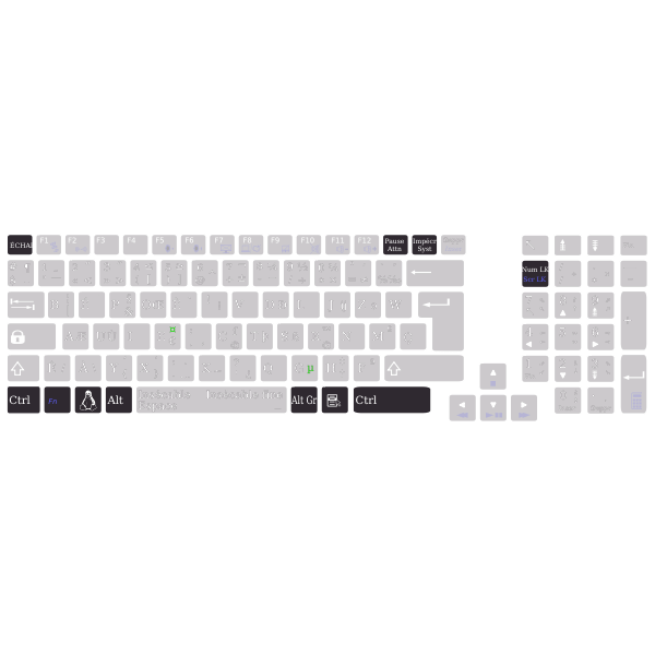 SVG Layout system keys with bpo keyboard Asus K93SM