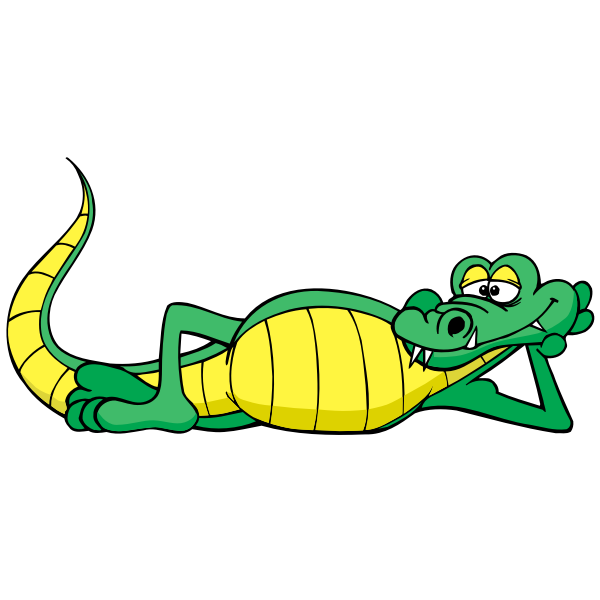 SVG Lazy alligator