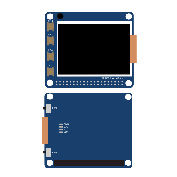 SVG lcd display hat