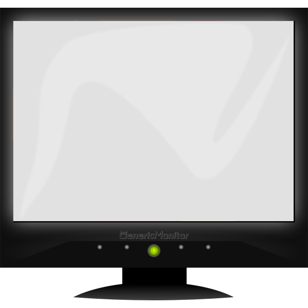 SVG LCD Generic screen vector clip art