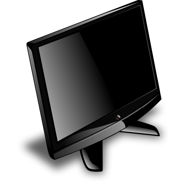 SVG LCD monitor vector image
