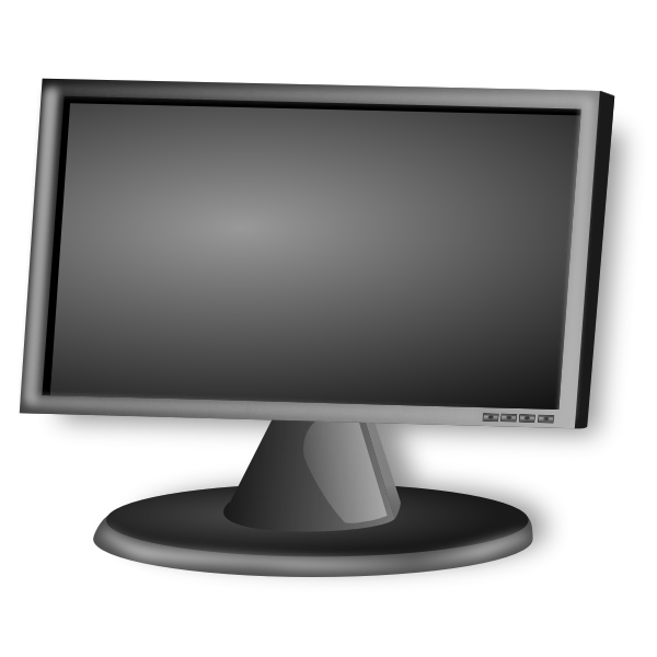 SVG LCD Screen vector drawing