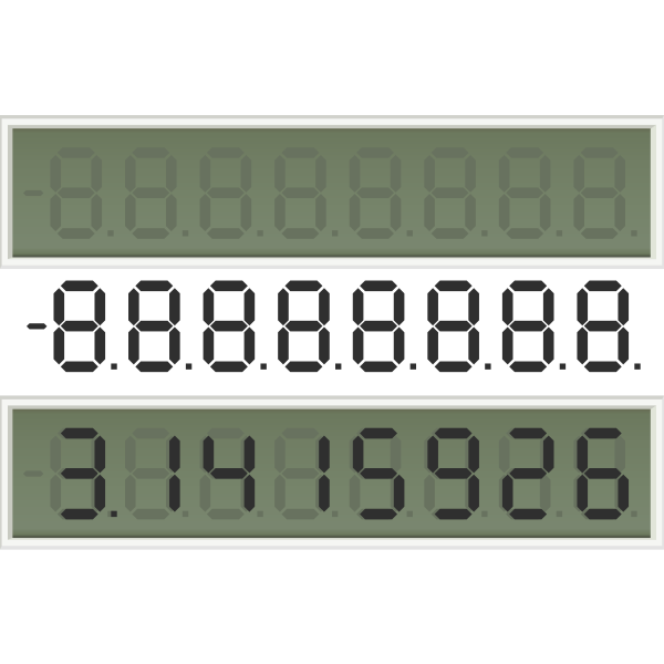 SVG LCD vector illustration
