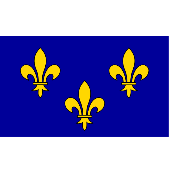 SVG le-de-France region flag vector graphics