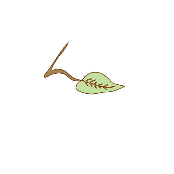 SVG Leaf and branch