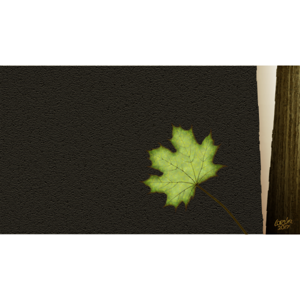 SVG Leaf and tree vector image