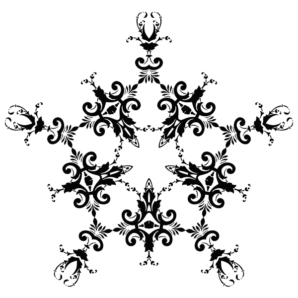 SVG Leafy lace decoration