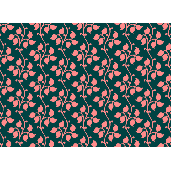 SVG Leafy pattern in orange nad black
