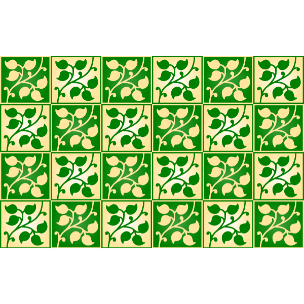 SVG Leafy pattern with squares vector image