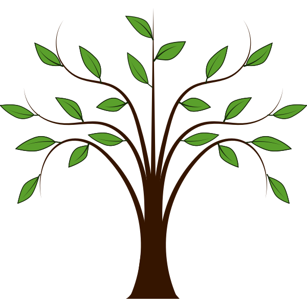 SVG Leafy tree image