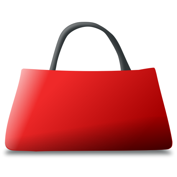 SVG Leather handbag vector image