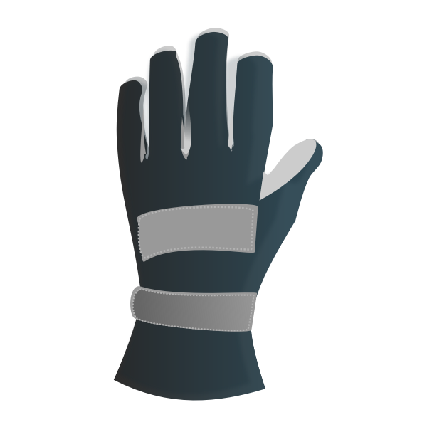 SVG Leather racing glove vector image