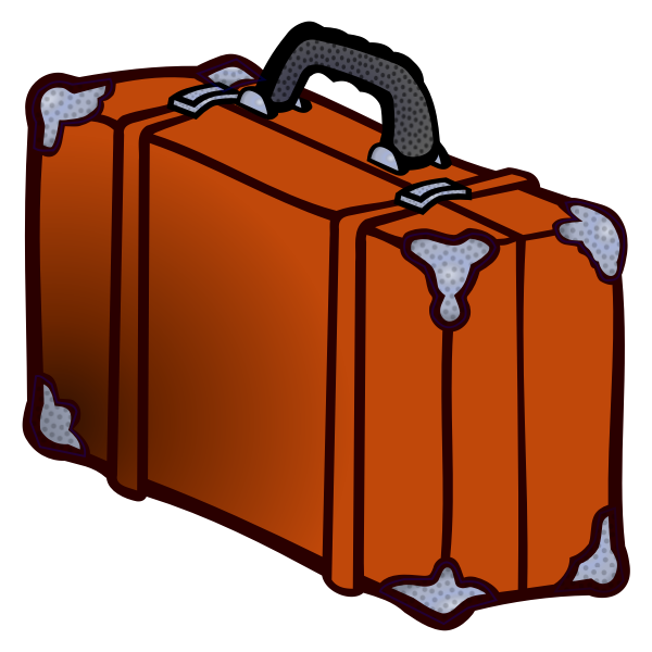 SVG Leather suitcase