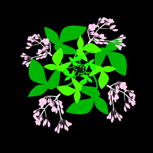 SVG Leaves and blossoms 03
