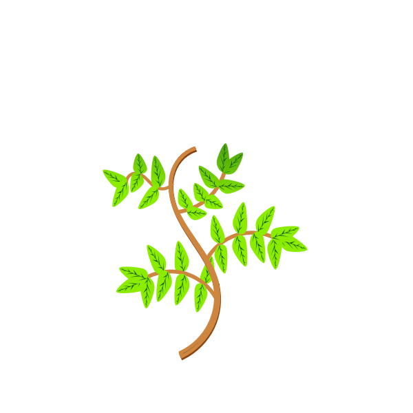 SVG Leaves and branches
