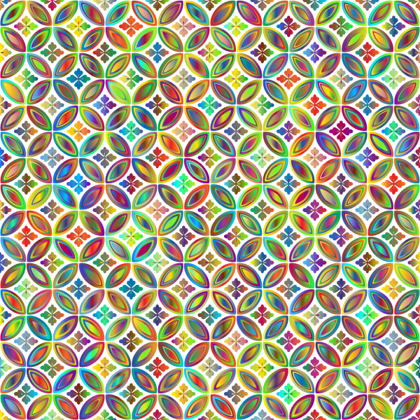 SVG Leaves and circles on a wallpaper
