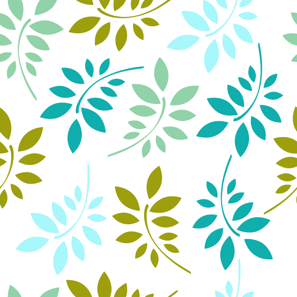 SVG Leaves on white background