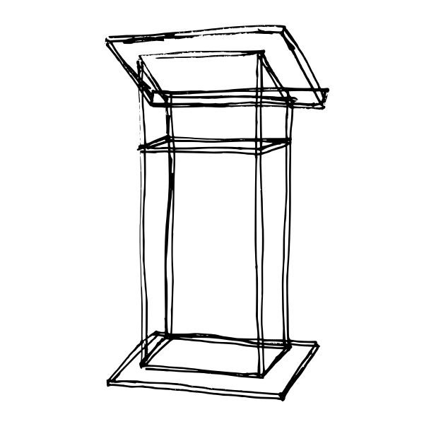 SVG Lecturer podium