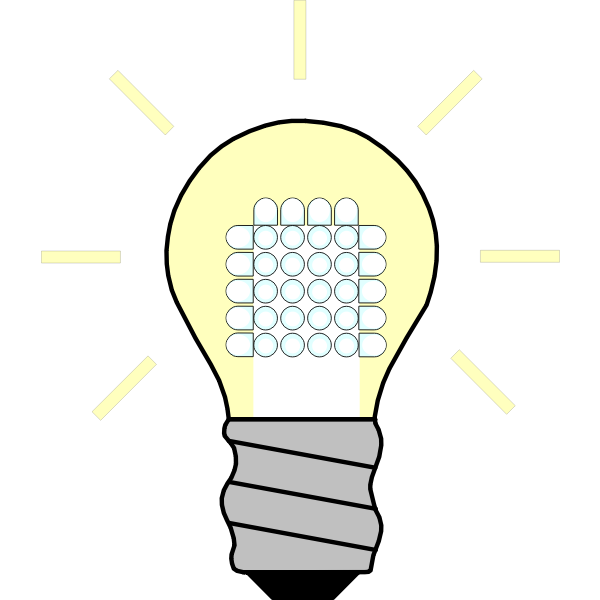 SVG LED light on