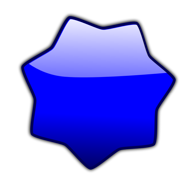 SVG Led star blue vector illustration