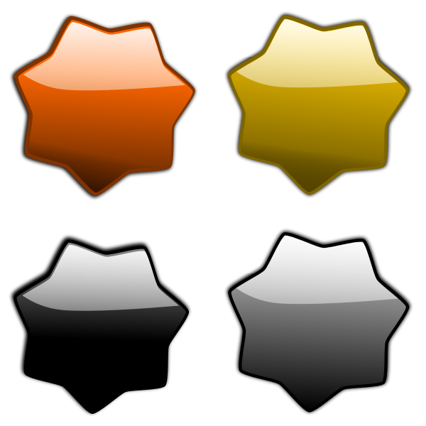 SVG Led stars selection vector drawing