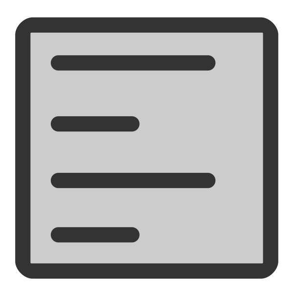 SVG Left adjust icon