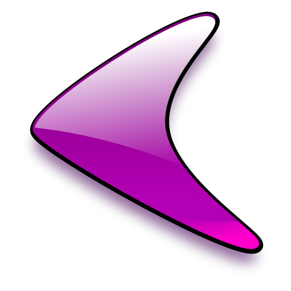 SVG Left facing purple arrow vector graphics