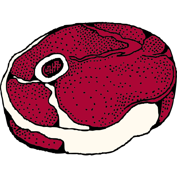 SVG Leg steak vector image