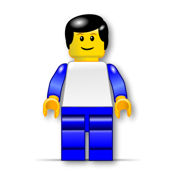 SVG Lego man vector graphics